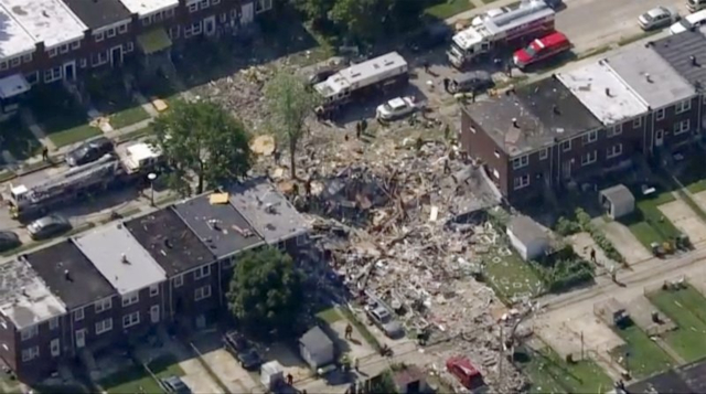 Explosion Levels Baltimore Homes; 1 Dead, 1 trapped